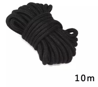 Хлопковая верёвка для бондажа черная 10 м